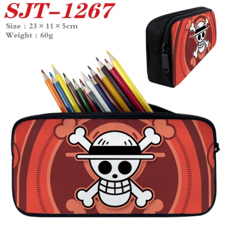 One Piece Anime nylon student pencil case 23x11x5cm 