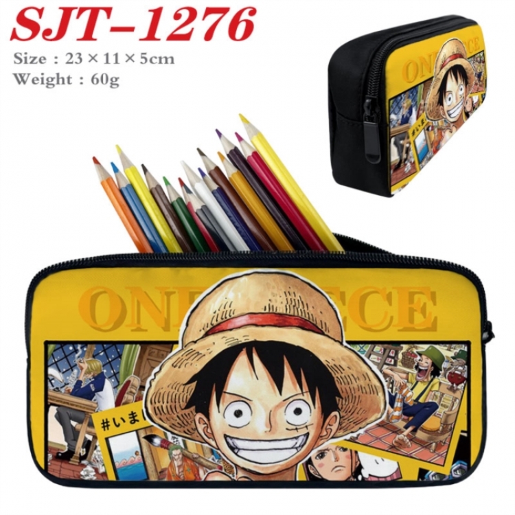 One Piece Anime nylon student pencil case 23x11x5cm 