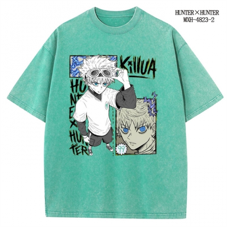HunterXHunter Anime peripheral pure cotton washed and worn T-shirt from S to 4XL