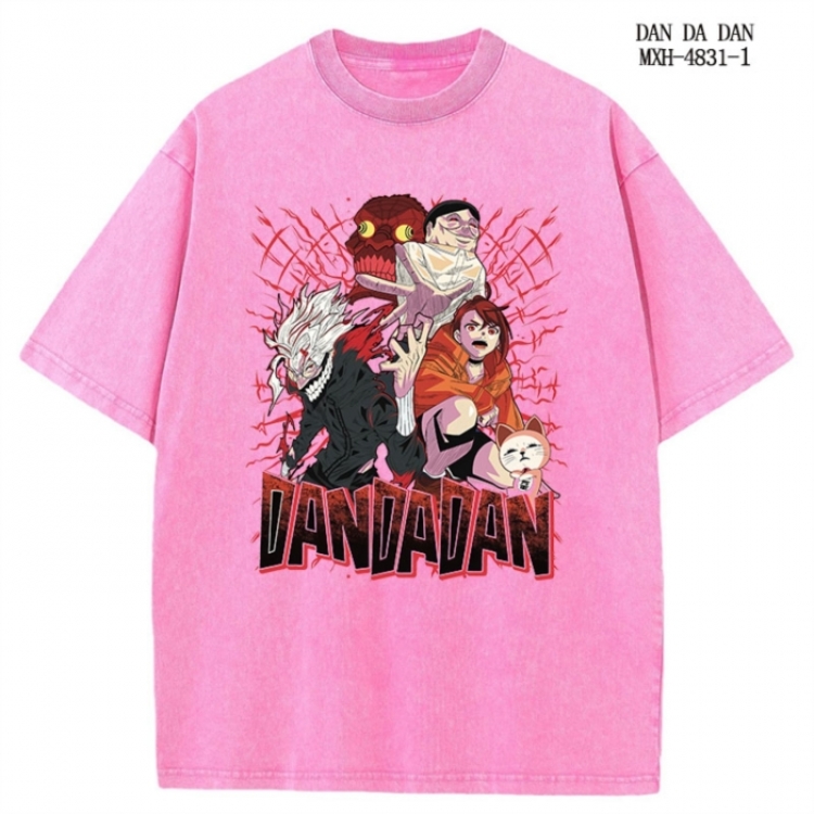 DANDADAN Anime peripheral pure cotton washed and worn T-shirt from S to 4XL