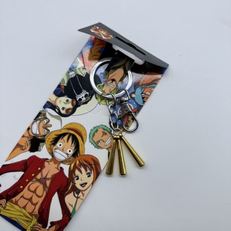 One Piece Animation metal keychain pendant price for 5 pcs