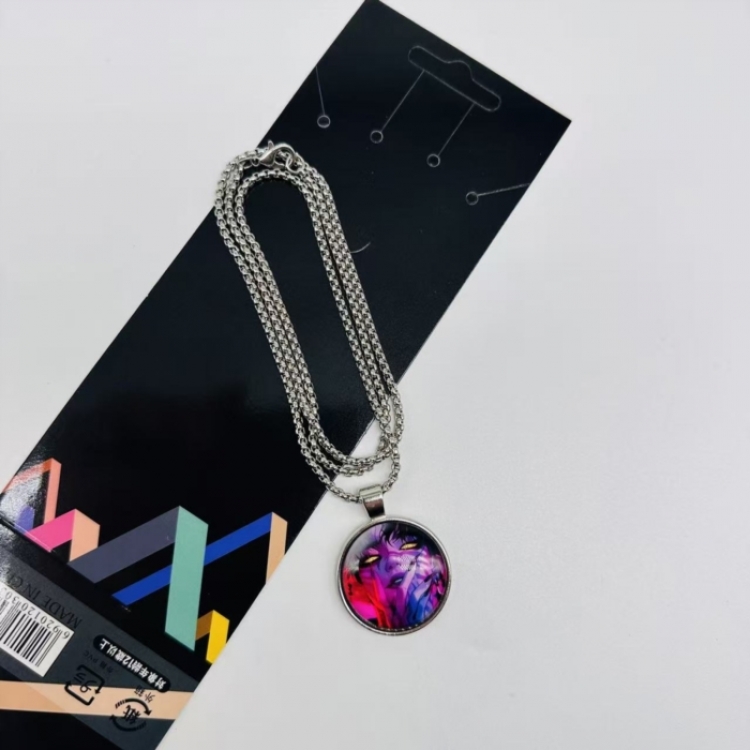 K-Pop Demon Hunters Anime peripheral metal necklace price for 5 pcs