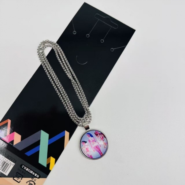 K-Pop Demon Hunters Anime peripheral metal necklace price for 5 pcs