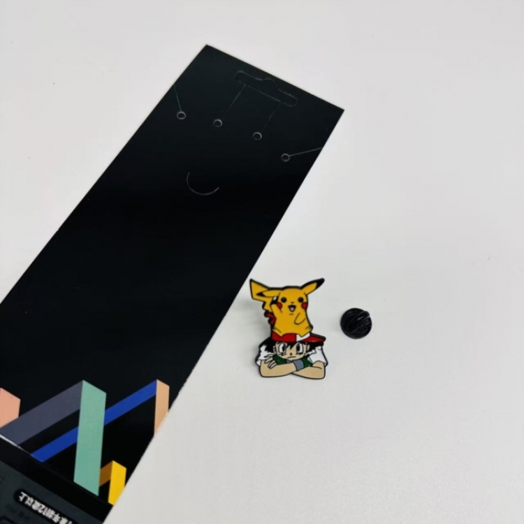 Pokemon Anime cartoon metal brooch  price for 5 pcs 