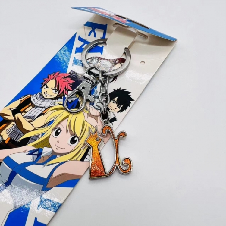 Fairy tail Animation metal keychain pendant price for 5 pcs 