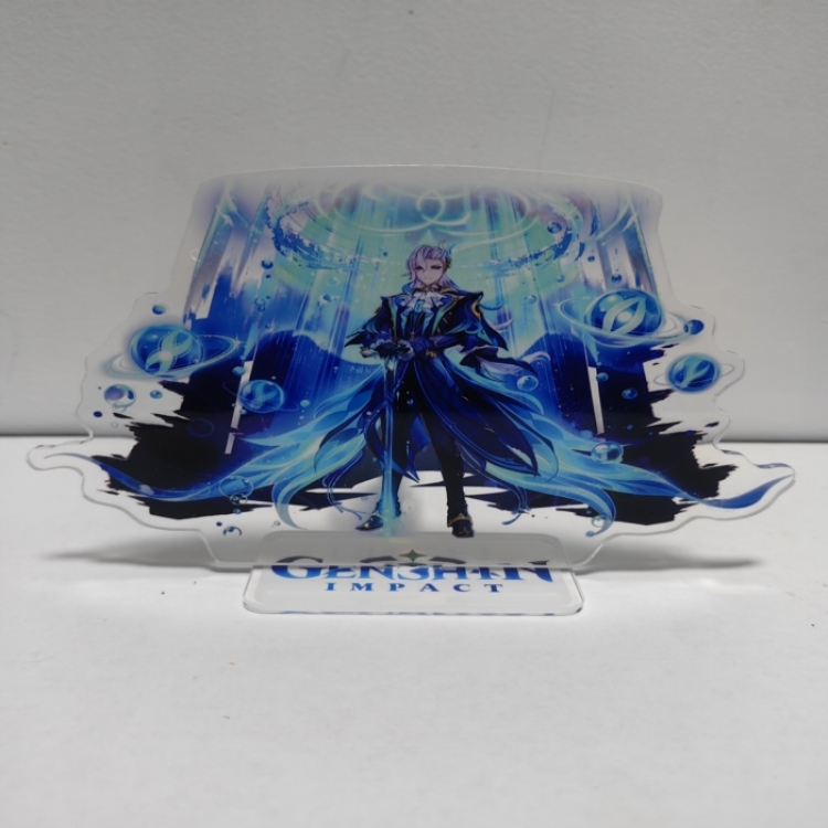 Genshin Impact Anime Laser Acrylic Humanoid keychain Standing Plates