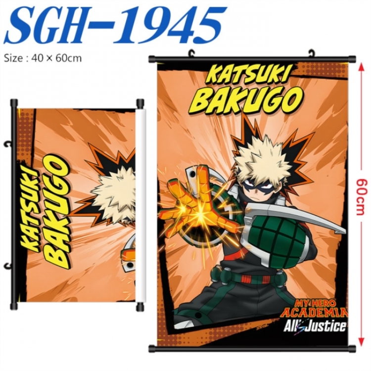 My Hero Academia Anime digital printed pole style hanging picture Wall Scroll 40x60cm