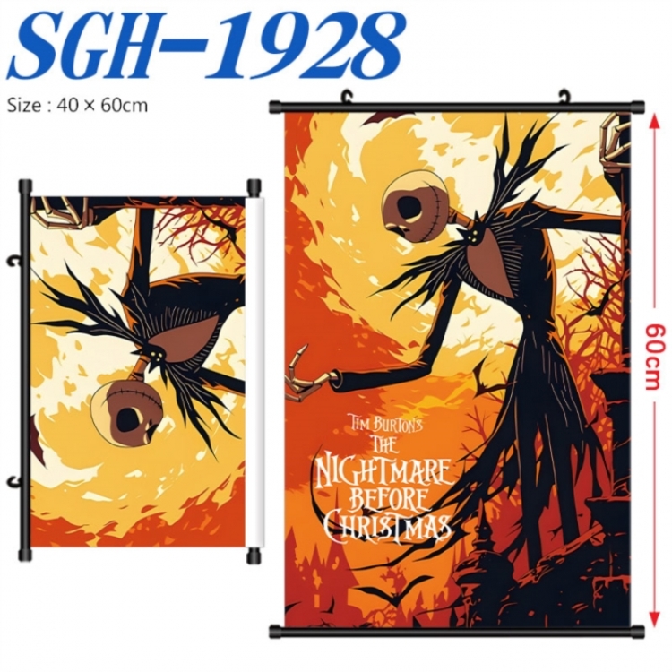The Nightmare Before Christmas Anime digital printed pole style hanging picture Wall Scroll 40x60cm