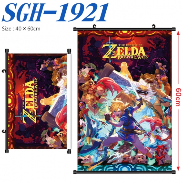 The Legend of Zelda Anime digital printed pole style hanging picture Wall Scroll 40x60cm