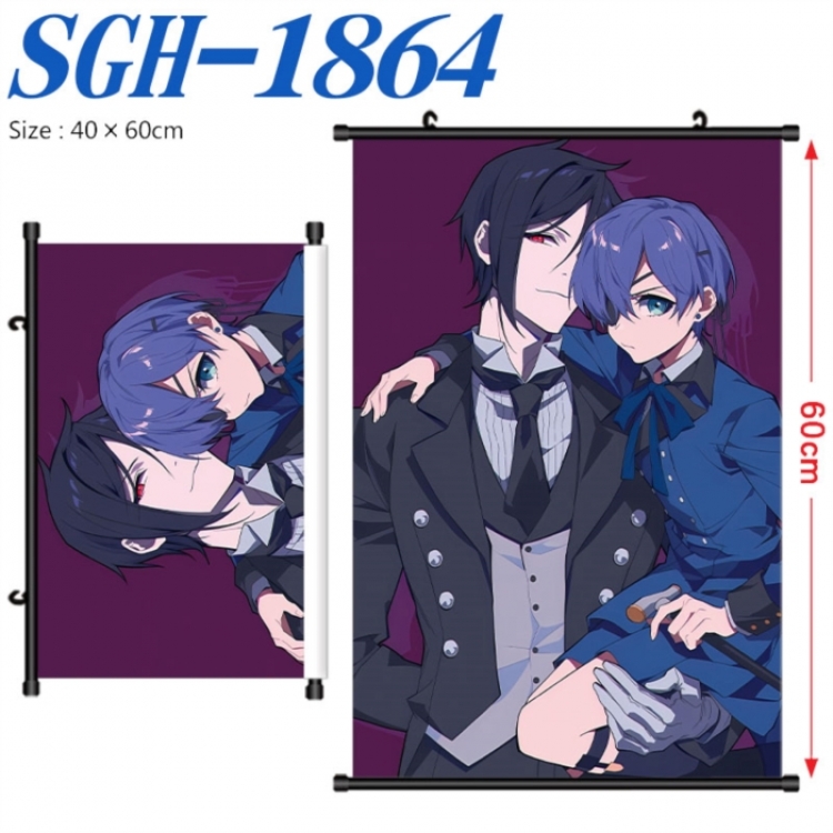 Kuroshitsuji Anime digital printed pole style hanging picture Wall Scroll 40x60cm