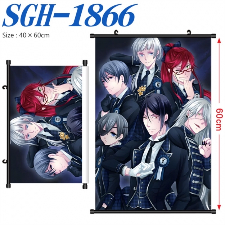 Kuroshitsuji Anime digital printed pole style hanging picture Wall Scroll 40x60cm