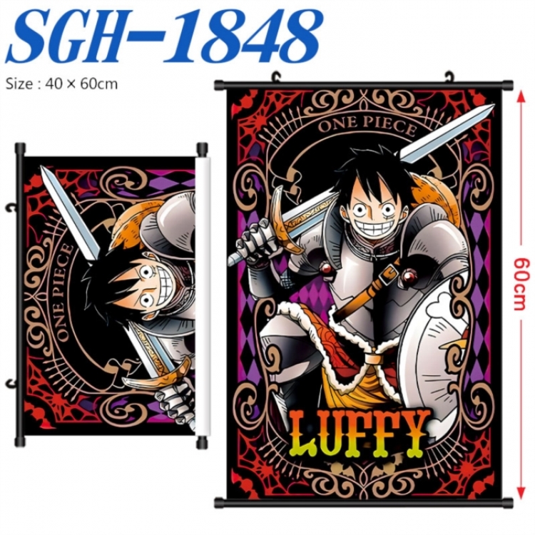 One Piece Anime digital printed pole style hanging picture Wall Scroll 40x60cm