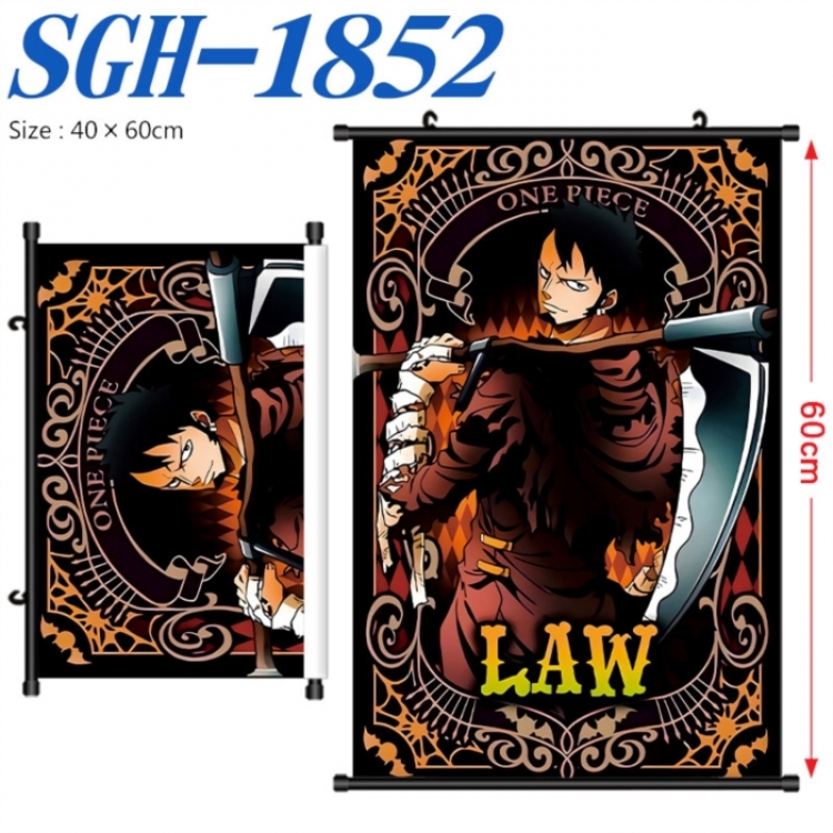 One Piece Anime digital printed pole style hanging picture Wall Scroll 40x60cm