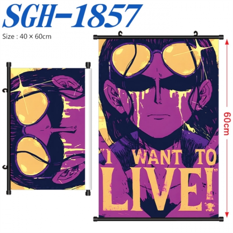 One Piece Anime digital printed pole style hanging picture Wall Scroll 40x60cm