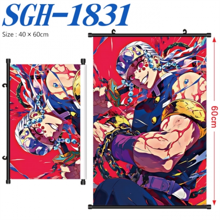Demon Slayer Kimets Anime digital printed pole style hanging picture Wall Scroll 40x60cm