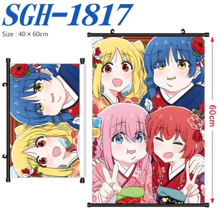 BOCCHI THE ROCK!  Anime digital printed pole style hanging picture Wall Scroll 40x60cm