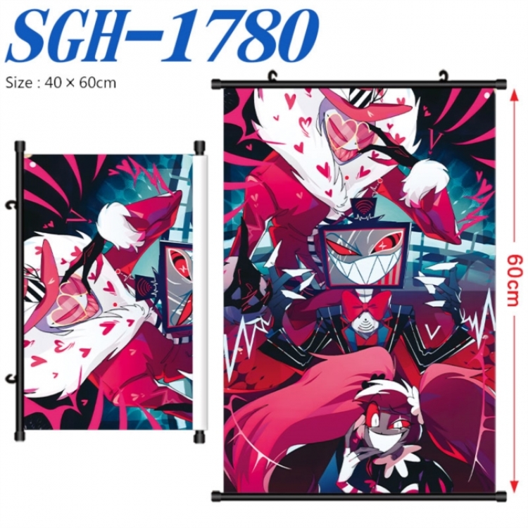 Hazbin Hotel Anime digital printed pole style hanging picture Wall Scroll 40x60cm
