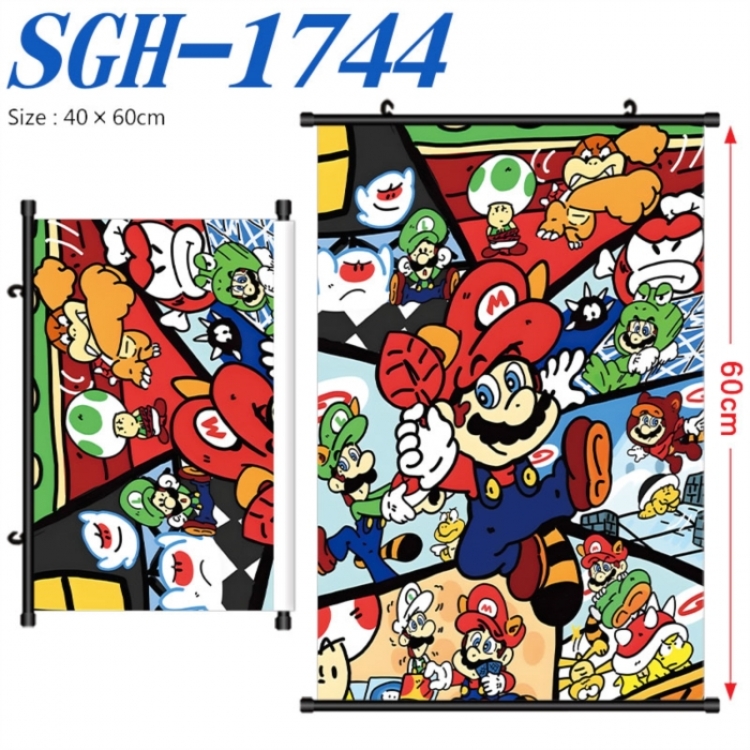Super Mario Anime digital printed pole style hanging picture Wall Scroll 40x60cm