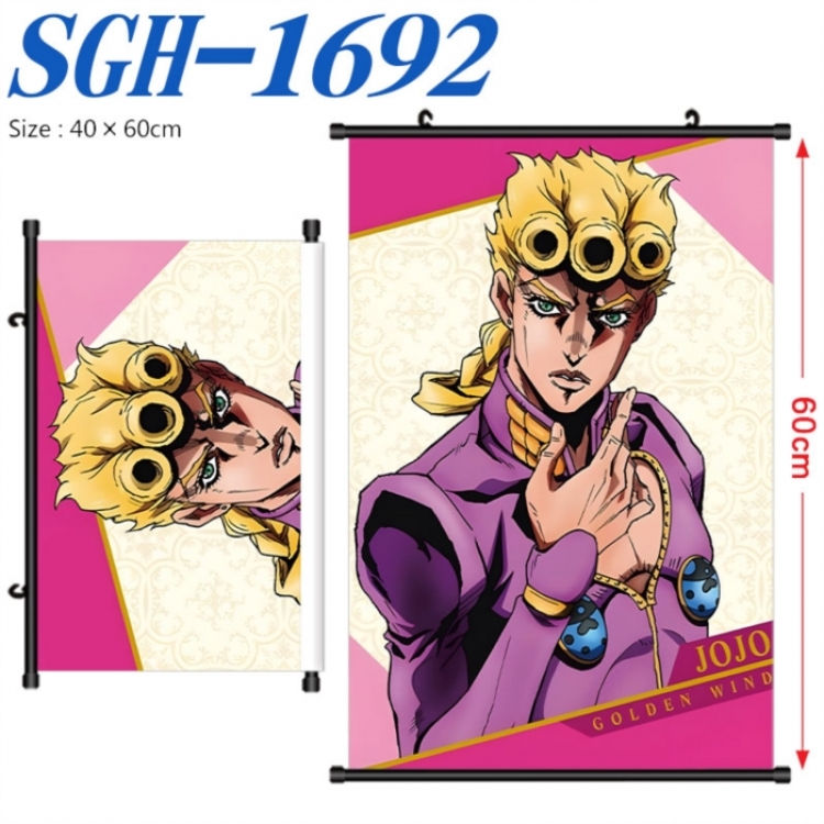 JoJos Bizarre Adventure Anime digital printed pole style hanging picture Wall Scroll 40x60cm