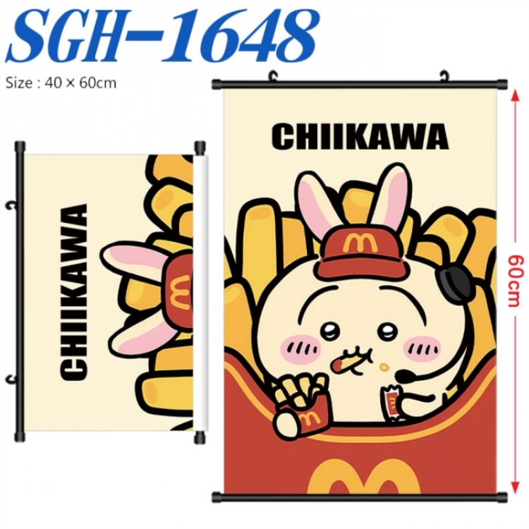 Chiikawa Anime digital printed pole style hanging picture Wall Scroll 40x60cm