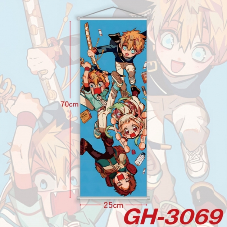 Toilet-bound Hanako-kun Plastic Rod Cloth Small Hanging Canvas Painting Wall Scroll 25x70cm price for 5 pcs