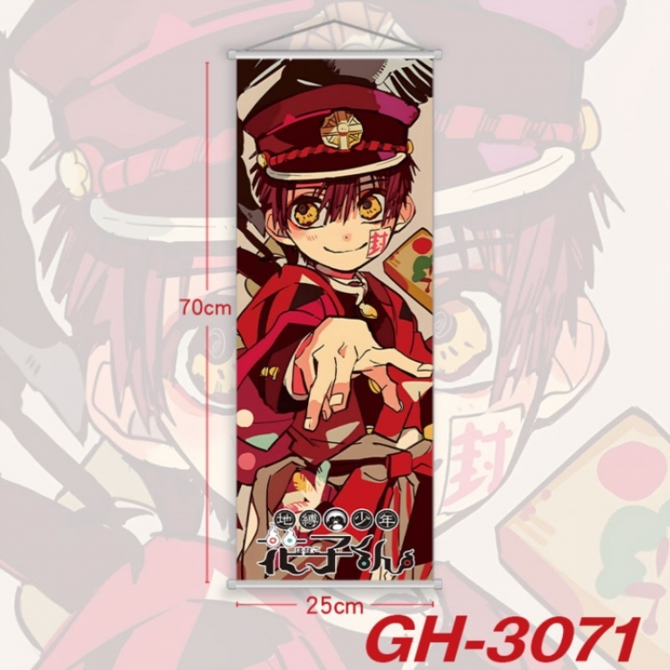 Toilet-bound Hanako-kun Plastic Rod Cloth Small Hanging Canvas Painting Wall Scroll 25x70cm price for 5 pcs