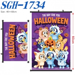 Bluey Anime digital printed po...