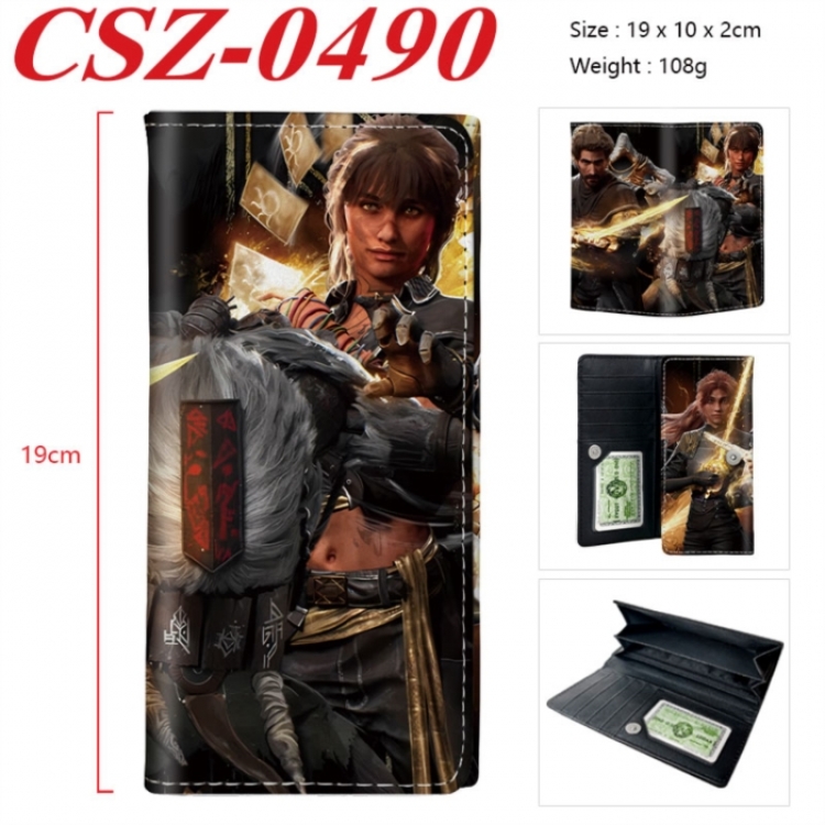 Clair Obscur: Expedition 33 Anime peripheral long three fold wallet 19x10x2cm