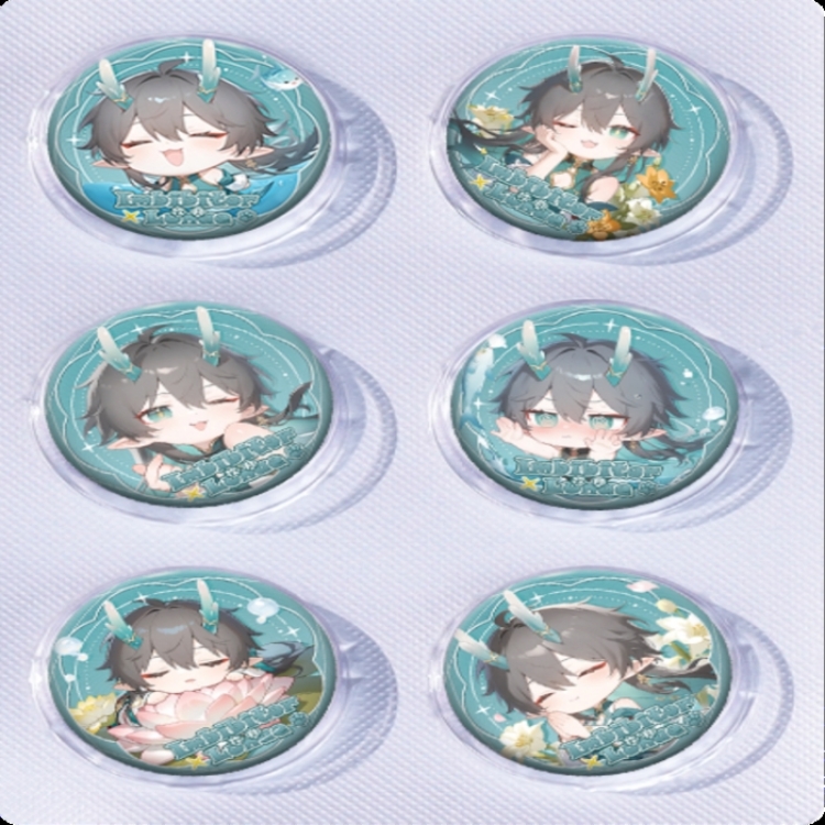 Honkai: Star Rail‌ Anime peripheral pill bar badge 25mm a set of 6 price for 5 sets 