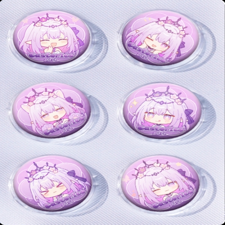 Honkai: Star Rail‌ Anime peripheral pill bar badge 25mm a set of 6 price for 5 sets 