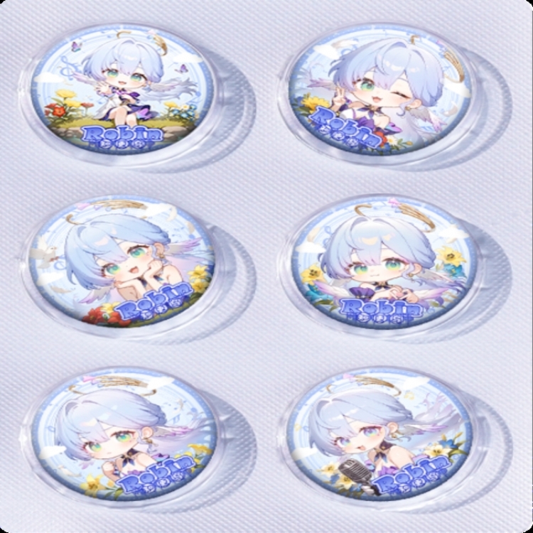 Honkai: Star Rail‌ Anime peripheral pill bar badge 25mm a set of 6 price for 5 sets 